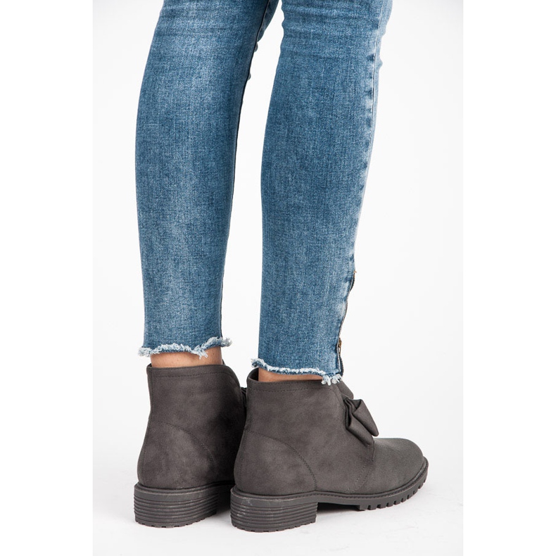 Bestelle Stivaletti Slip-on Con Fiocco grigio 1