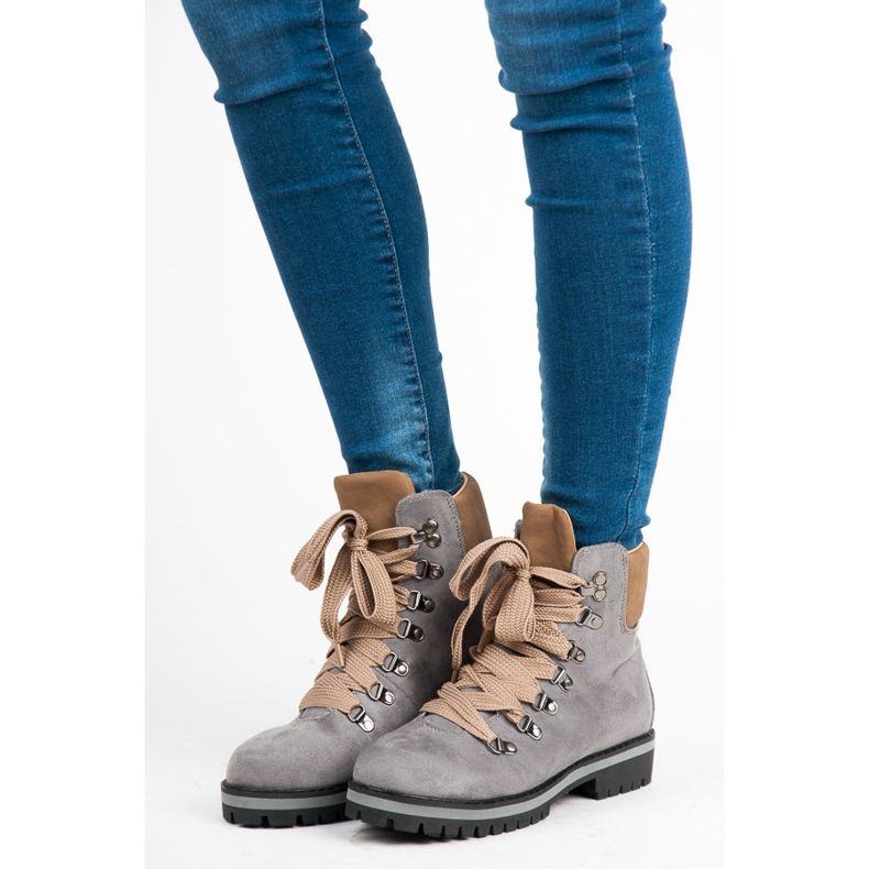 Vices Trapper in camoscio grigio scuro 1