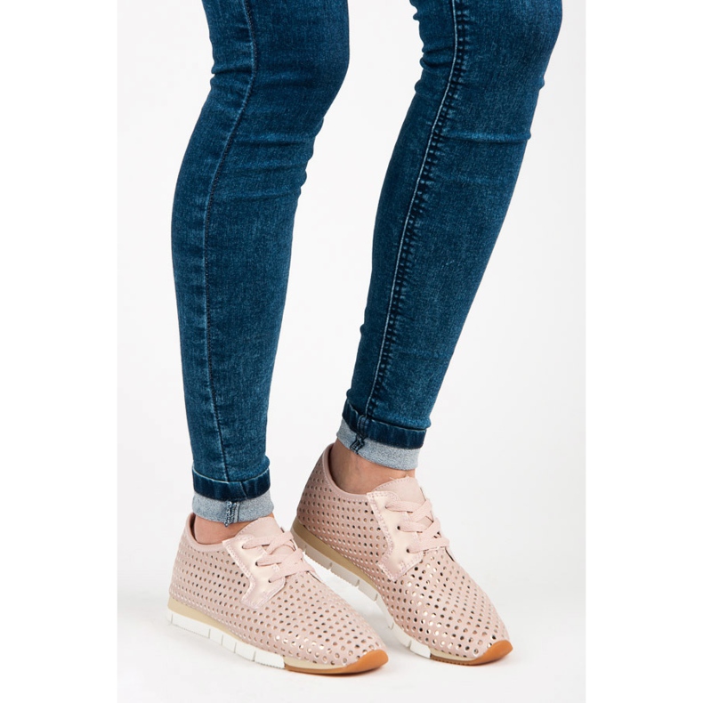 Kylie Sneakers alla moda legate rosa 2