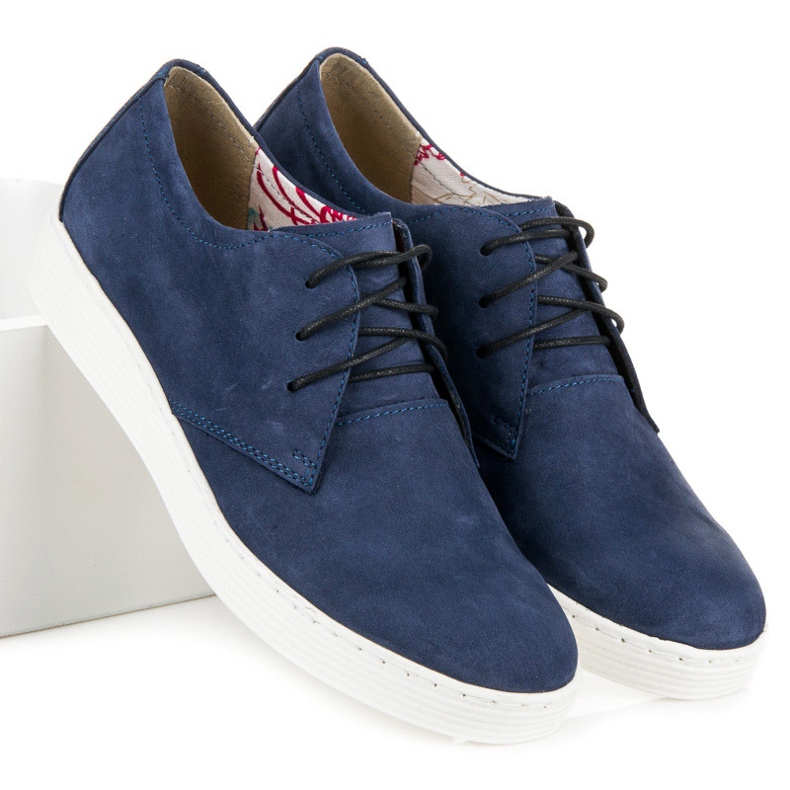 Vinceza Scarpe sportive in pelle blu 1