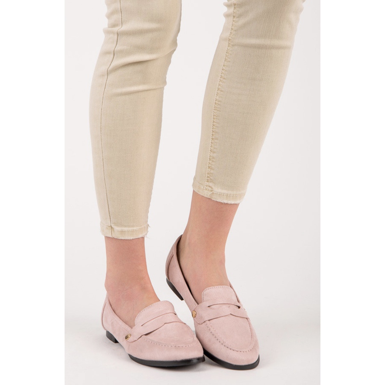Seastar Mocassini in camoscio rosa 2