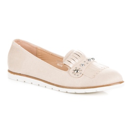 Seastar Mocassini in camoscio con frange marrone 1