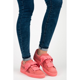 Puma Suede Heart Snk Jr rosa 1