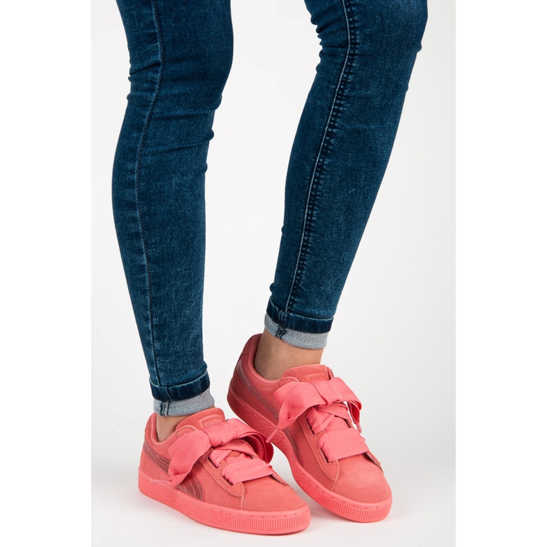 Puma Suede Heart Snk Jr rosa 1