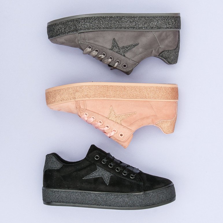 Sneakers glitterate MCKEYLOR grigio 1