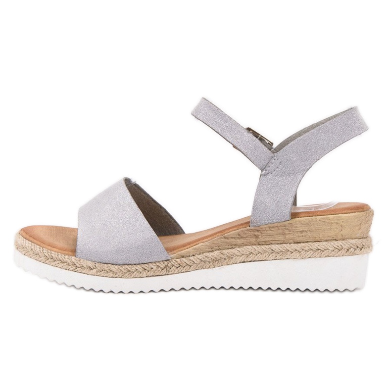 SDS Sandali grigi con glitter grigio 2