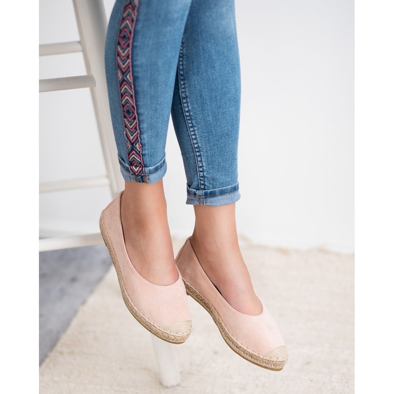 Marquiz Ballerine in camoscio rosa 2