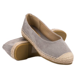 Marquiz Ballerine in camoscio grigio 1
