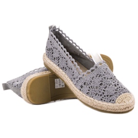 Seastar Espadrillas di pizzo grigio 2