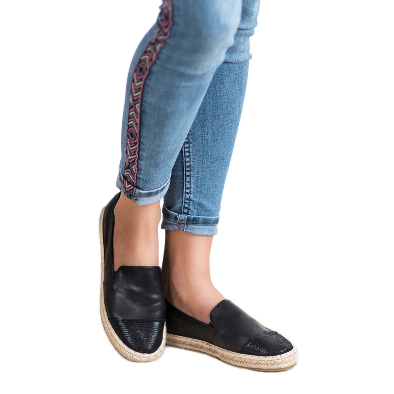 Bestelle Espadrillas alla moda nero 1
