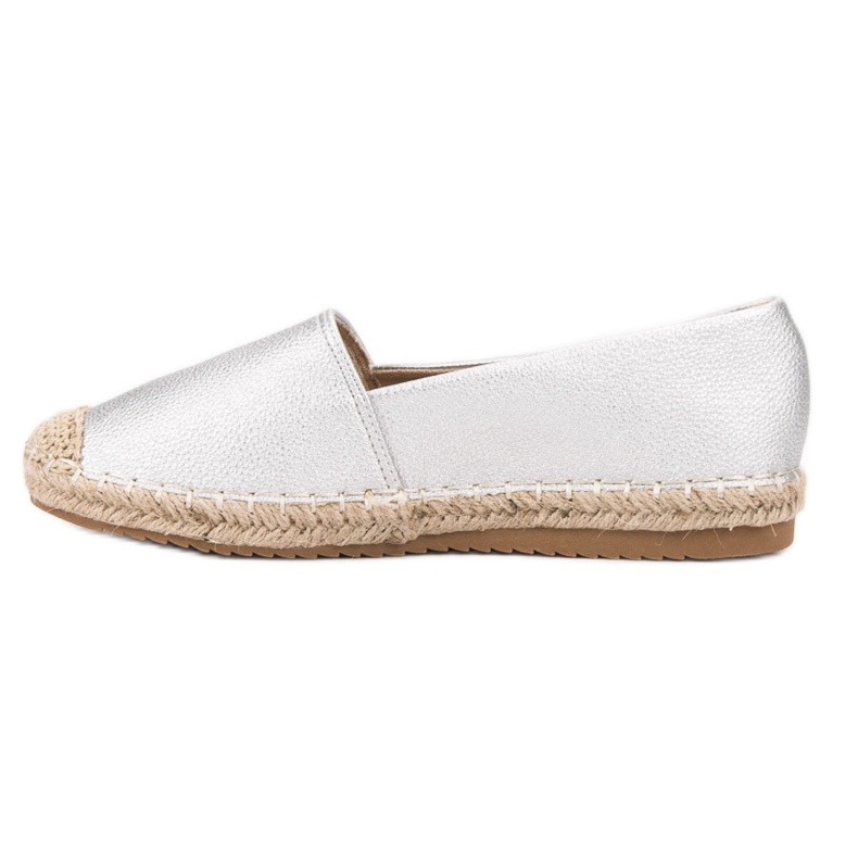 Primavera Espadrillas d'argento grigio 1