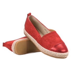 Forever Folie Espadrillas in camoscio rosso 1