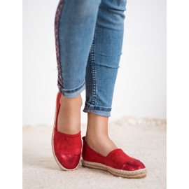 Forever Folie Espadrillas in camoscio rosso 2