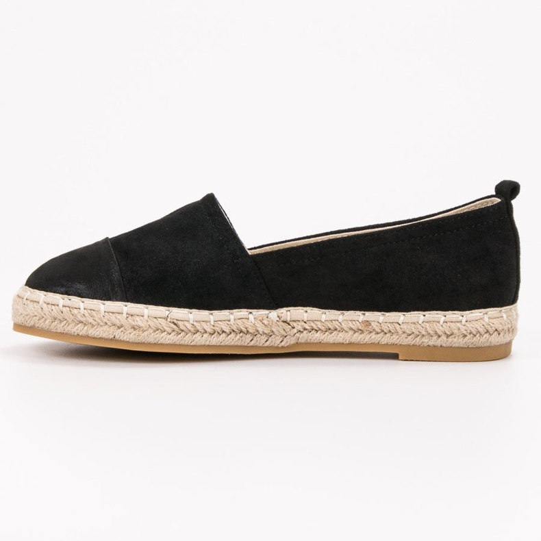Forever Folie Espadrillas in camoscio nero 1