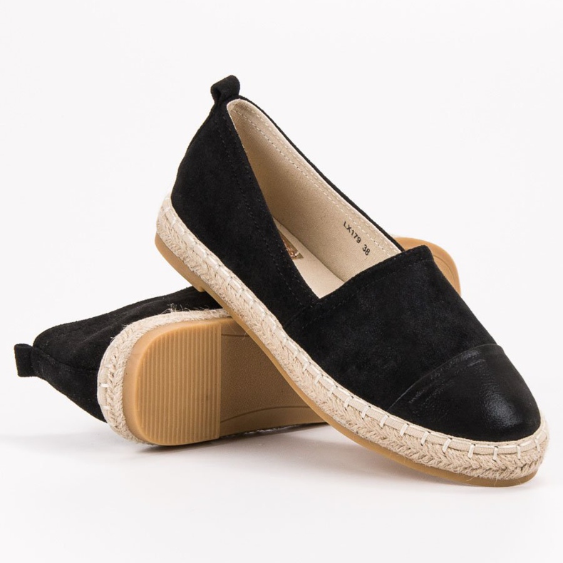 Forever Folie Espadrillas in camoscio nero 2