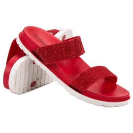 Bello Star Pantofole lucide rosso 1