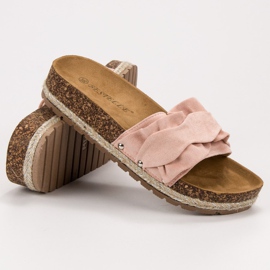 Bestelle Ciabatte Con Volant rosa 1