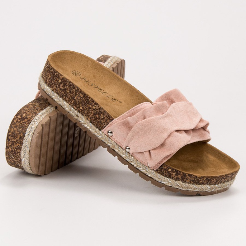 Bestelle Ciabatte Con Volant rosa 1
