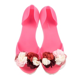 Ideal Shoes Meliski Con Fiori rosa 1