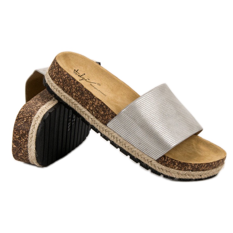 Sergio Todzi Pantofole da donna comode grigio 1