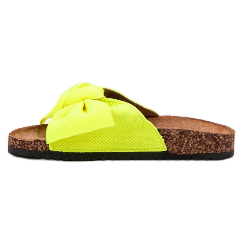 Queen Vivi Pantofole da donna al neon giallo 2