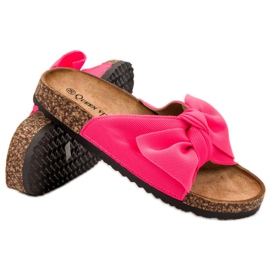 Queen Vivi Pantofole da donna al neon rosa 1
