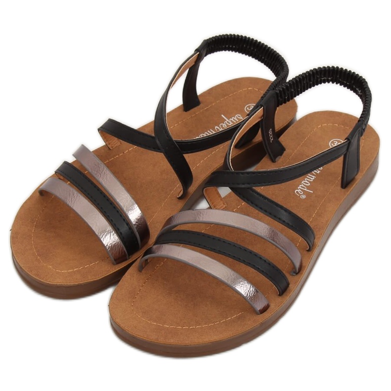 Sandali neri da donna 2220 Black nero 1