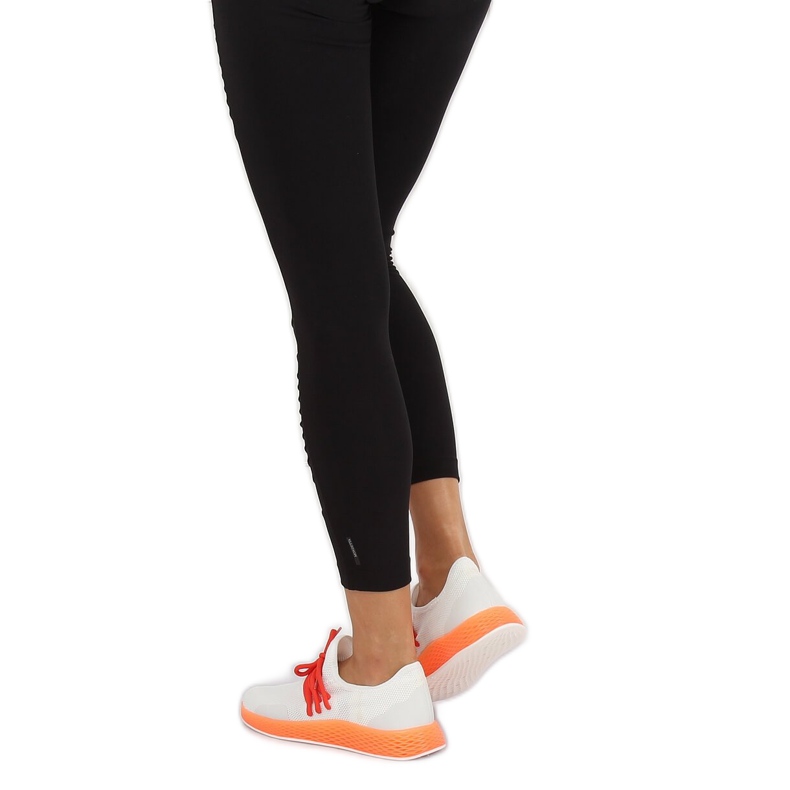 Scarpe sportive arancioni e bianche B-6851 Orange bianca arancia 1