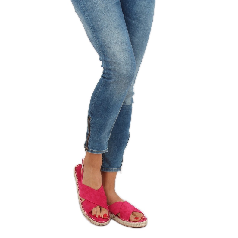 Sandali espadrillas fucsia YJ-2M12 Fucsia rosa 1