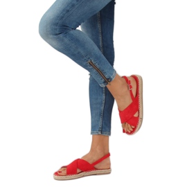 Sandali espadrillas rossi YJ-2M12 Red rosso 1