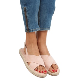 Sandali espadrillas beige YJ-2M12 Nude 1