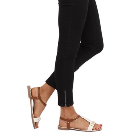 Sandali bianchi da donna 127-97 Bianco bianca 1