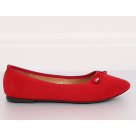Ballerine con punte a mandorla rosse 8F58 Red rosso 1