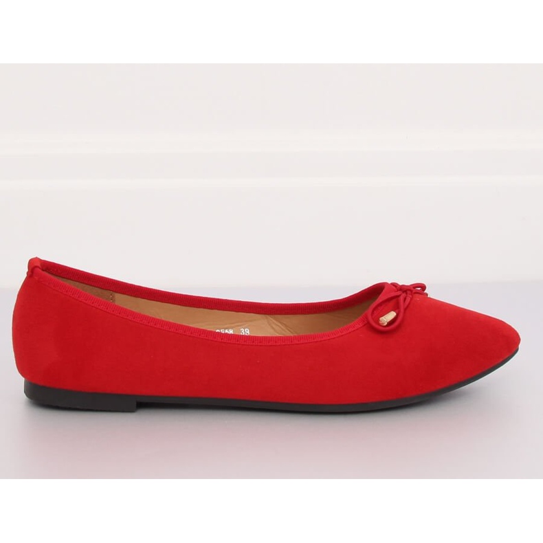 Ballerine con punte a mandorla rosse 8F58 Red rosso 1