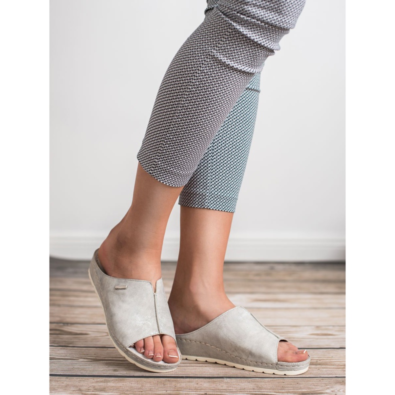 Goodin Pantofole d'oro marrone giallo 2