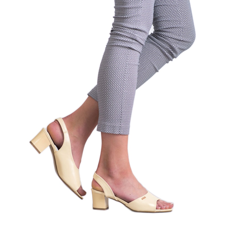 Goodin Eleganti sandali slip-on giallo 2