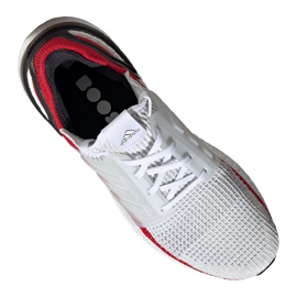 Scarpe da corsa adidas UltraBoost 19 M EF1341 bianca rosso 1
