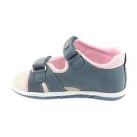 Sandali da bambina in denim American Club DR20 blu rosa 2
