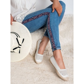 Mckeylor Espadrillas traforate bianca multicolore 2