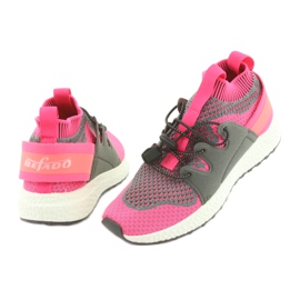 Scarpe per bambini Befado 516X030 arancia rosa grigio 4