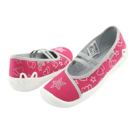 Scarpe per bambini Befado 116Y245 rosa grigio 3