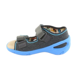 Scarpe per bambini Befado pu 065P125 blu grigio 2