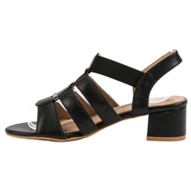 Evento Sandali con tacco alto slip-on nero 1