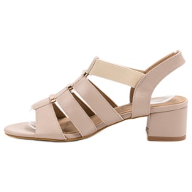 Evento Sandali con tacco alto slip-on marrone 1