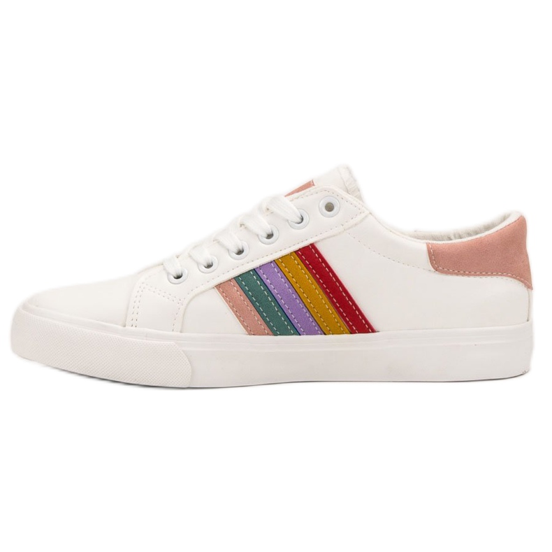 SHELOVET Scarpe sportive casual bianca multicolore 1