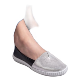 Mckeylor Scarpe da ginnastica slip-on alla moda nero grigio 1