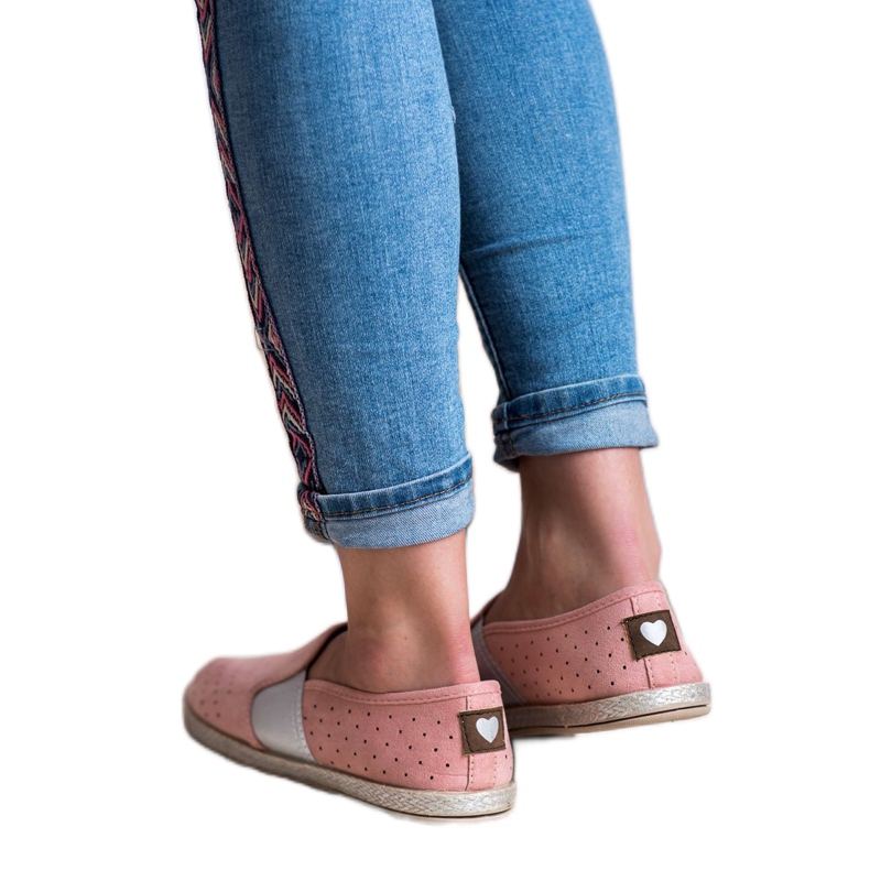 Mckeylor Slip in pelle scamosciata rosa 2
