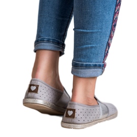 Mckeylor Slip in pelle scamosciata grigio 2