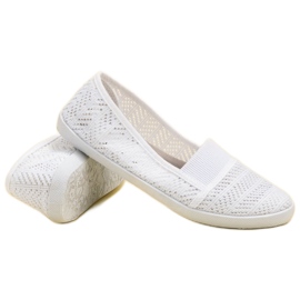 Mckeylor Ballerine in tessuto bianco 1