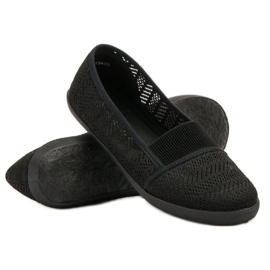 Mckeylor Ballerine in tessuto nero 1